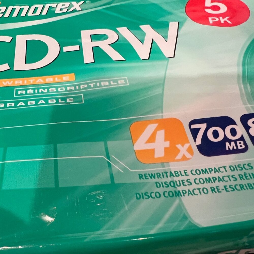 MEMOREX CD-RW, 3 AVIALBLE , NEW